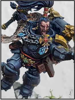 Ragnar Blackmane, Space Wolves Wolf Lord by Ramirez23