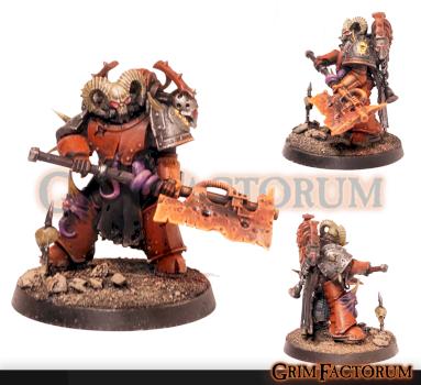 Word Bearers Lord - Ashen Axe by GrimFactorum