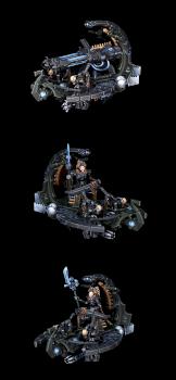 Necron Catacomb Command Barge / Annihilation Barge by Zik