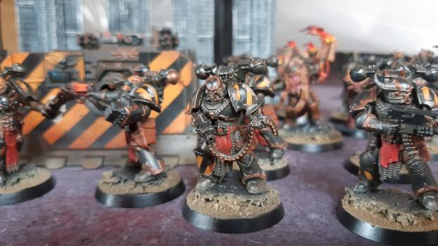 Warhammer 40k Chaos space madines Iron Warriors by dogparry