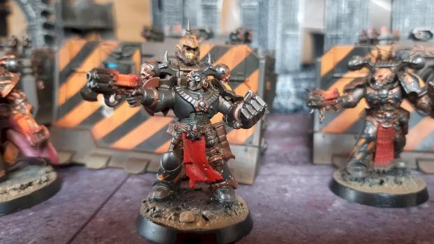 Warhammer 40k Chaos space madines Iron Warriors by dogparry