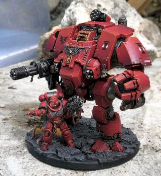 Blood Angel Dreadnought & Intercessor team-up ! by CerberusXt