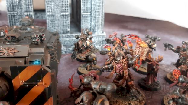 Warhammer 40k Chaos space madines Iron Warriors by dogparry