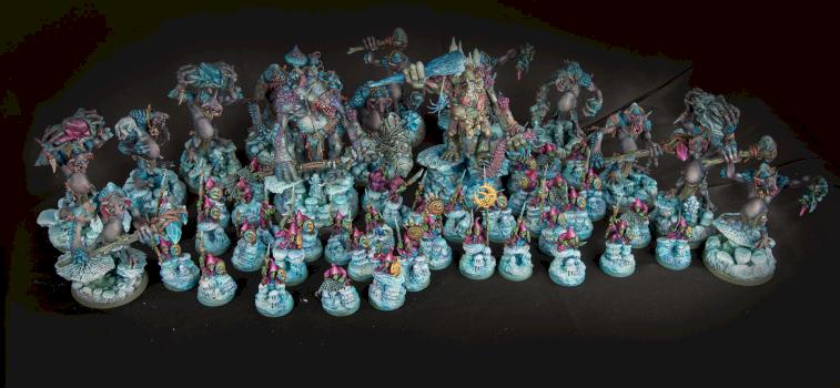 gloomspite gitz troggoth and stabbas by lomarot
