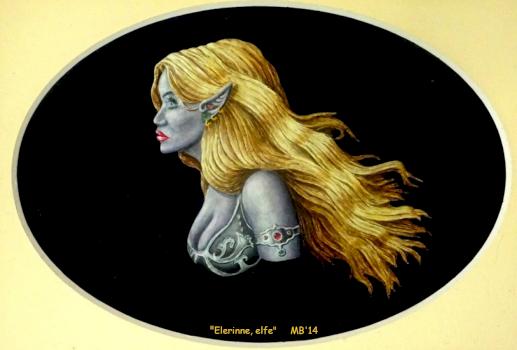 Elerinna, elfe by Papouille
