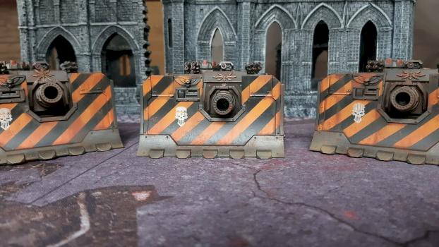 Warhammer 40k Iron Warriors Vindicators by dogparry