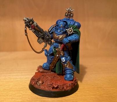 Ultramarines primaris captain in gravis armor by Soyg