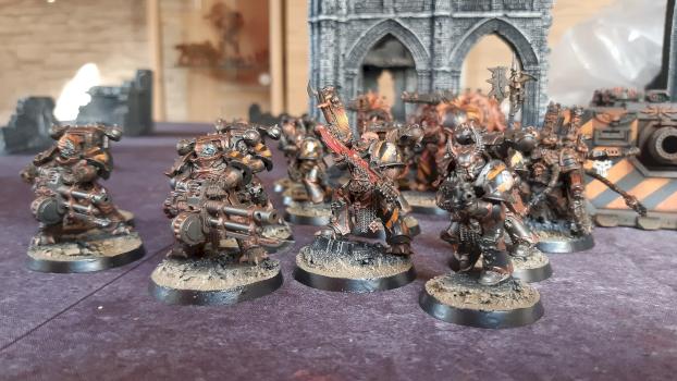 Warhammer 40k Chaos space madines Iron Warriors by dogparry