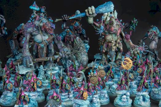 gloomspite gitz troggoth and stabbas by lomarot