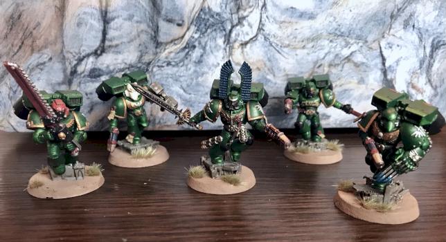 Dark Angels Assault Squad by Ellada