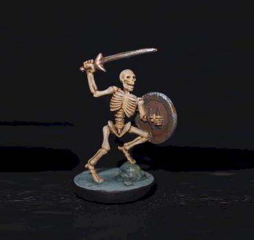 Skeleton from Castle Ravenloft Adventure Board Game by peckersaurus