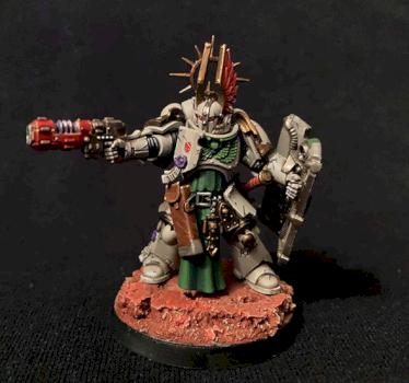 Dark Angels Deathwing bladeguard lieutenant by Soyg