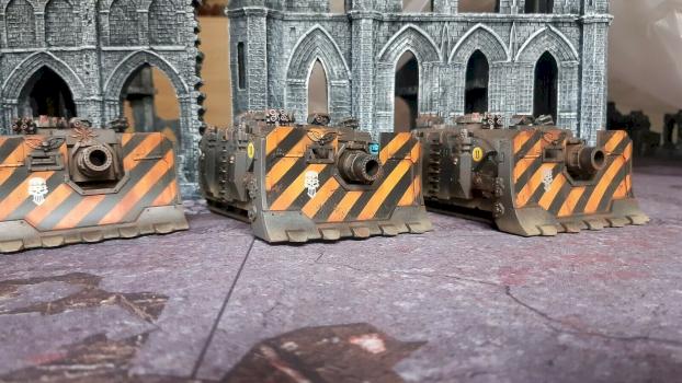 Warhammer 40k Iron Warriors Vindicators by dogparry