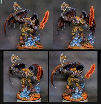 ANGLAS BLOODTHIRSTER Pri GREATER DAEMON OF KHORNE by breezezhu90