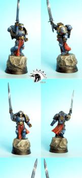 WARHAMMER  40K Space Marines Ultramarines Emperors Champion by rene