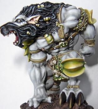Varghar, wolfen converti pour Blood Bowl by Maneu