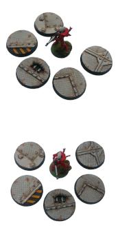 5x40mm resin bases sci-fi by Evilmushroomg