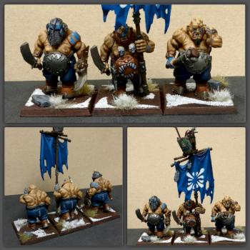 Ogre bulls - Ogre Kingdoms by Michael Lessard