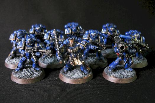 Space Marine Tactical Squad (Вид спереди) by WYarikW