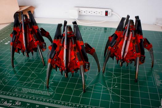 Blood Angels Anvillus Dreadclaw Drop Pods by stray_fox