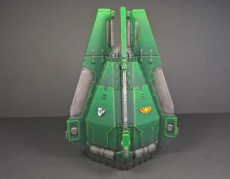 Space Marine Drop Pod (Angels of Ultramar) by zolniu