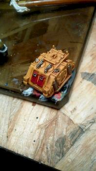 epic 40k: Imperial Fists Rhino by agtpunk