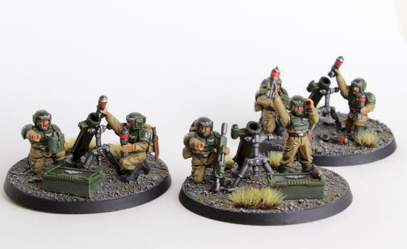 Cadian Heavy Weapons Teams by LloydPaints