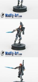 Phoenix, Veteran Myrmidon Officer by MadFlyArtStudio