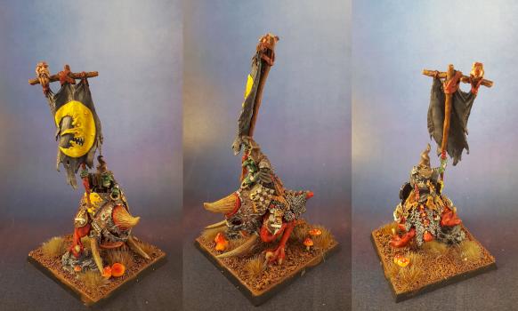 Goblin squig rider by Nitwit