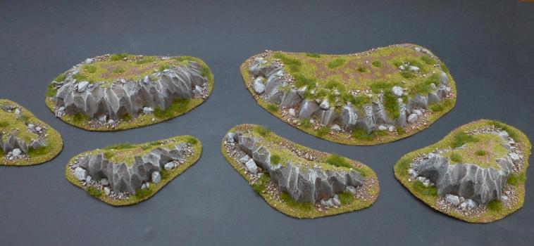Rocky hills / Terrain scenery by Helsid