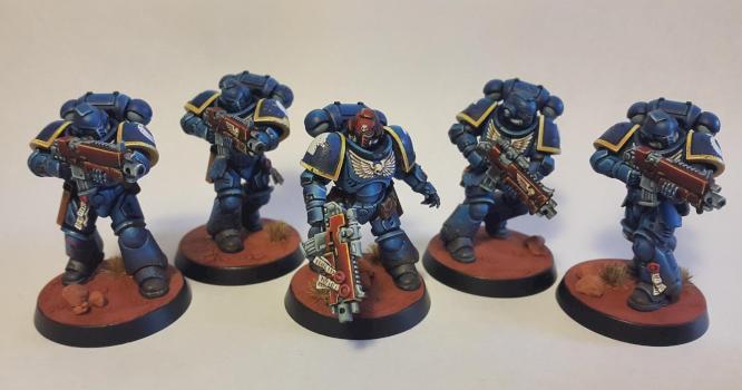 ultramarine space marine intercessor primaris by Creed666