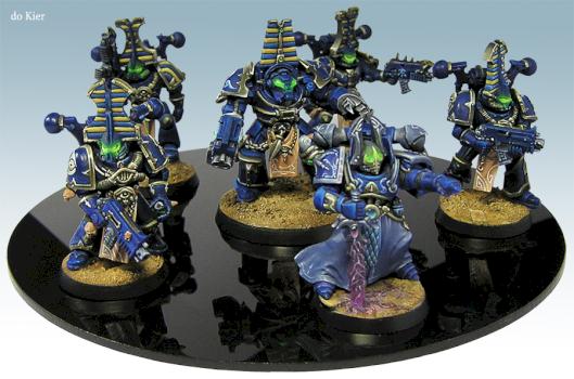 1000 Sons squad with Sorcerer by Do Kier