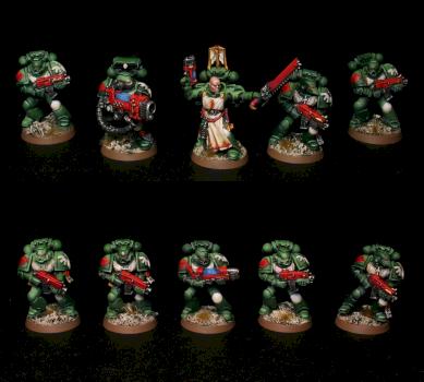 Dark Vengeance Dark Angels Tactical Marines by loorg