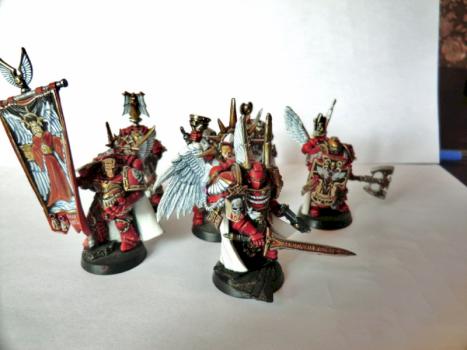 Blood angel honour guard by Kassnain