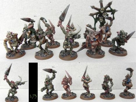 NurglePlaguebearers by 1a73MiniatureLab