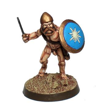28mm Naked Greek Hoplite by warcry studio