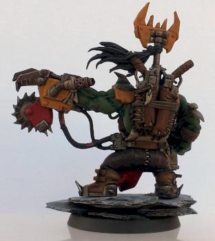 Bad Moon Ork Warboss by pig of sparta