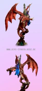 ELSPETH VON DRAKEN ON CARMINE DRAGON Forge World by Kivi