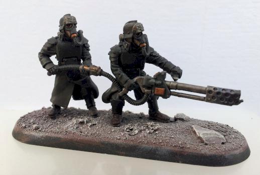 Death Korps of Krieg Grenadier Heavy Flamer Team by pig of sparta