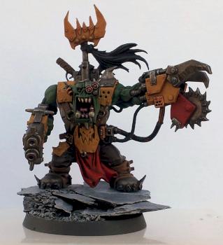 Bad Moon Ork Warboss by pig of sparta