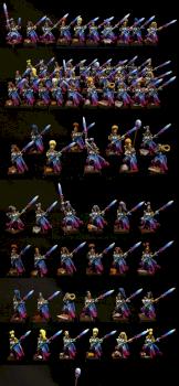 High Elves handmaidens of Queen by VIOLET