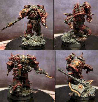 Chosen Chaos Space Marine with Poweraxe by Prometheus