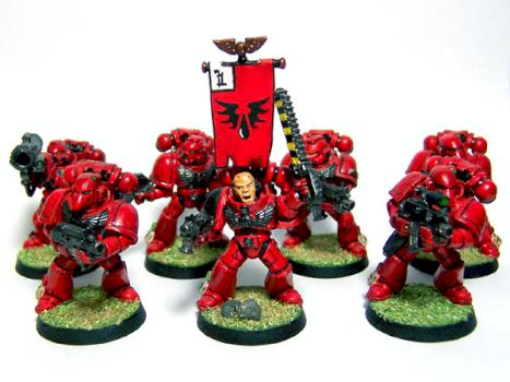 Blood Angels Tactical Squad by tahrikmili