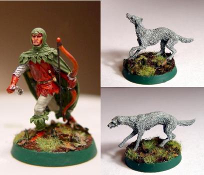 Wood Elf Huntsman and Hounds (Pre-Release) by Singaliel