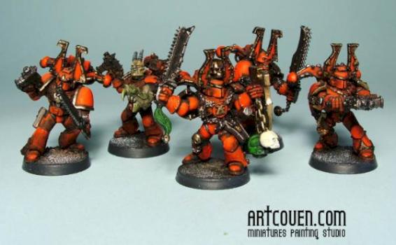 Khorne Berzerkers Squad Dominatus by artcoven