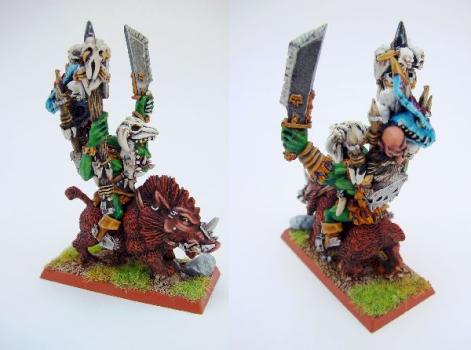 Orc Shaman Riding Boar by loorg
