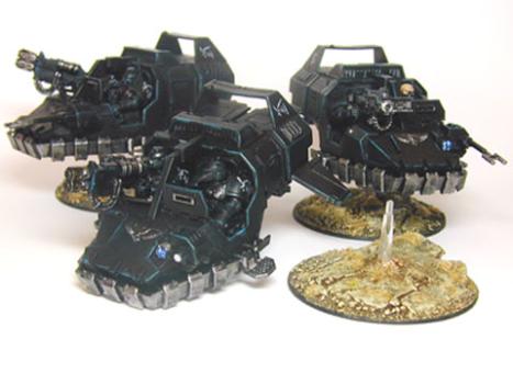 Ravenwing Landspeeders by weina
