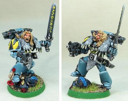 Space Wolf Lord - slight conversions by golgfag