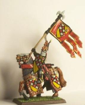 Bretonnian Unit Standard Bearer by longbow