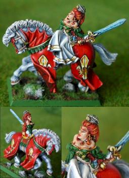 Mounted Bretonnian Enchantress by GuillaumeLeCourageux